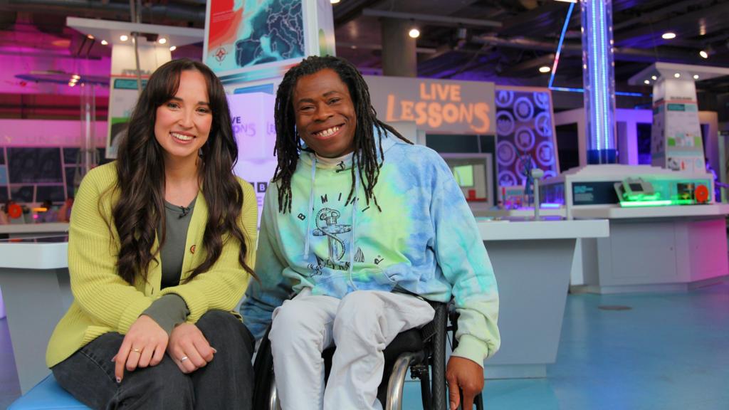 Megan McCubbin and Ade Adepitan