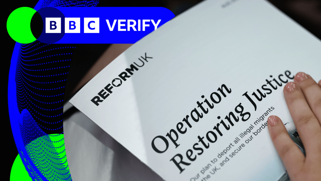 A woman's hand on top of a copy of Reform's Operation Restoring Justice policy