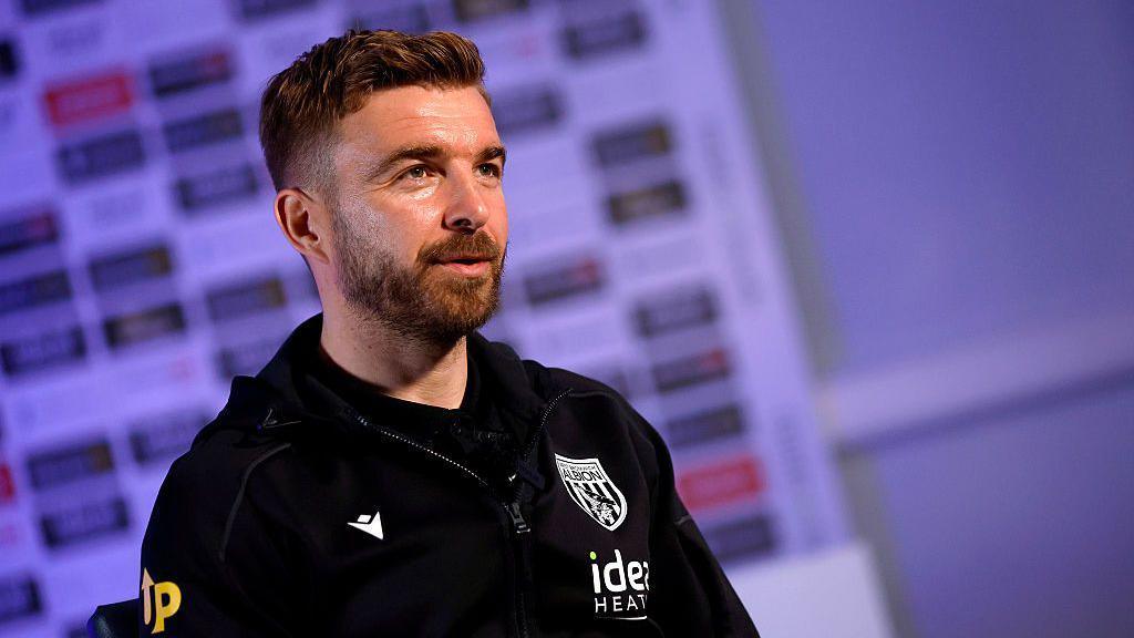 James Morrison sits down in front of the TV cameras for his first interview as permanent West Bromwich Albion head coach