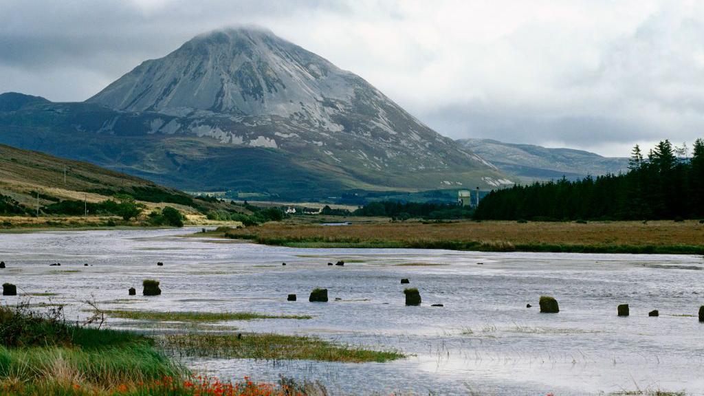 Errigal is near Gweedore in County Donegal in the Republic of Ireland