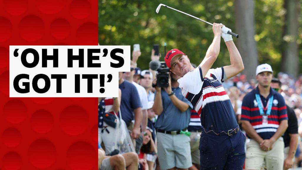 'What a noise!' Thomas holes pitch for eagle on the sixth