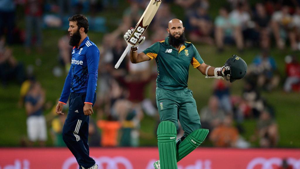 Hashim Amla celebrates