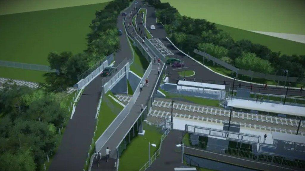 Marsh Barton station artist impression