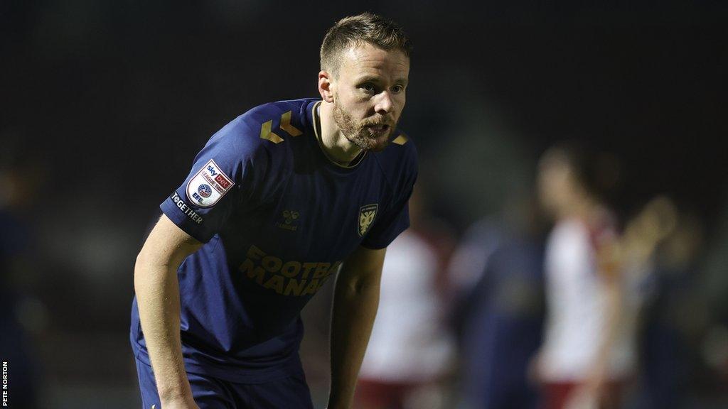 Chris Gunter playing for AFC Wimbledon