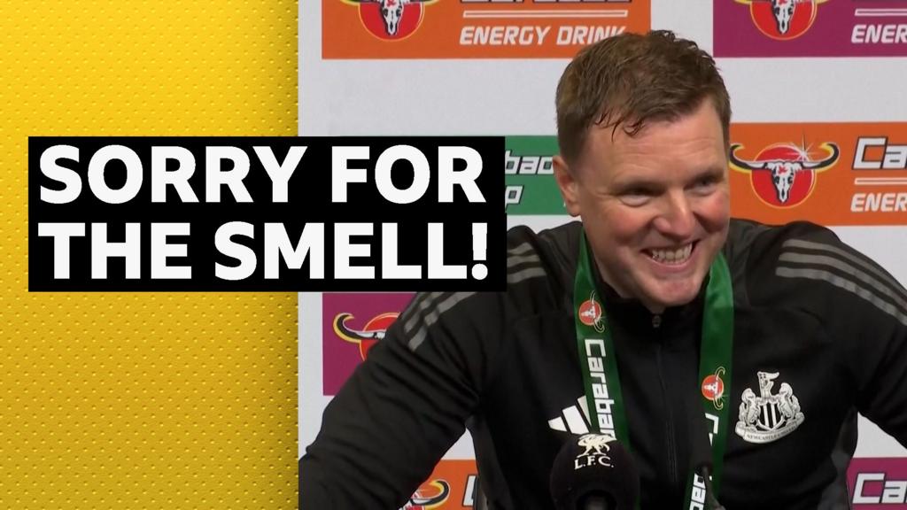 Howe turns up drenched to press conference after cup win