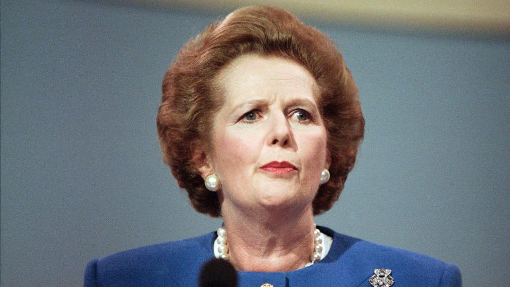 Margaret Thatcher speaking at the 1988 Conservative Party Conference