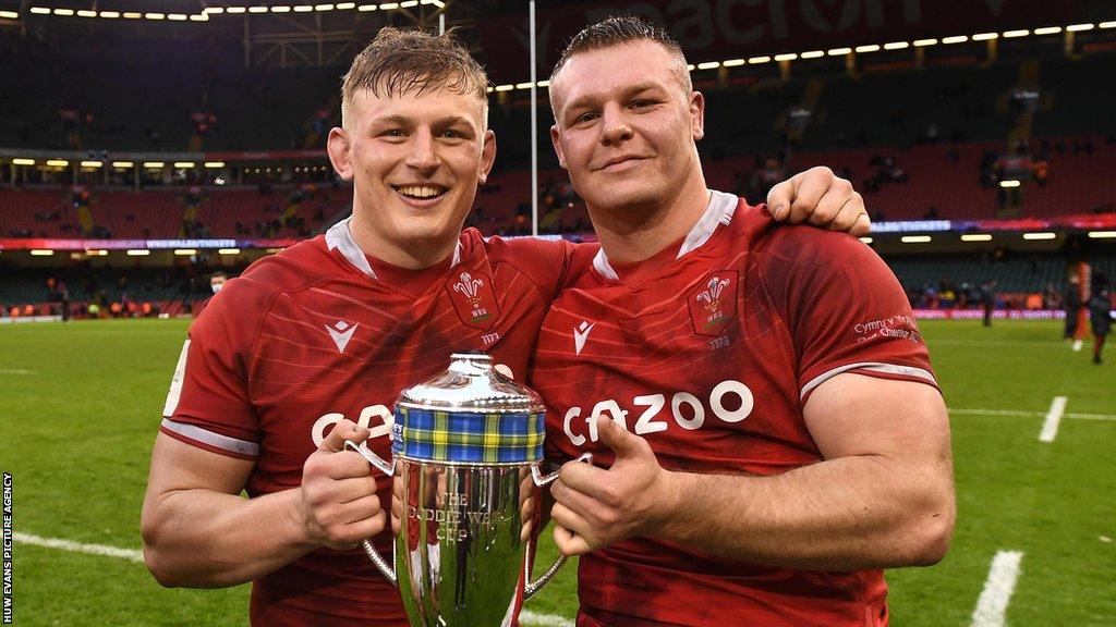 Jac Morgan (left) and Dewi Lake are both previous Wales Under-20s captains