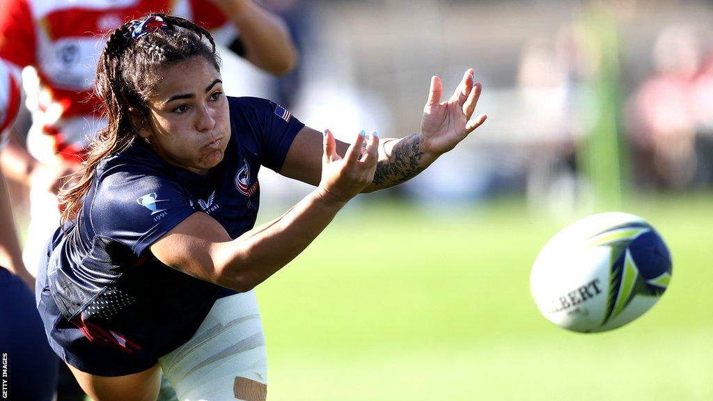 Olivia Ortiz featured for the USA at last year's Rugby World Cup