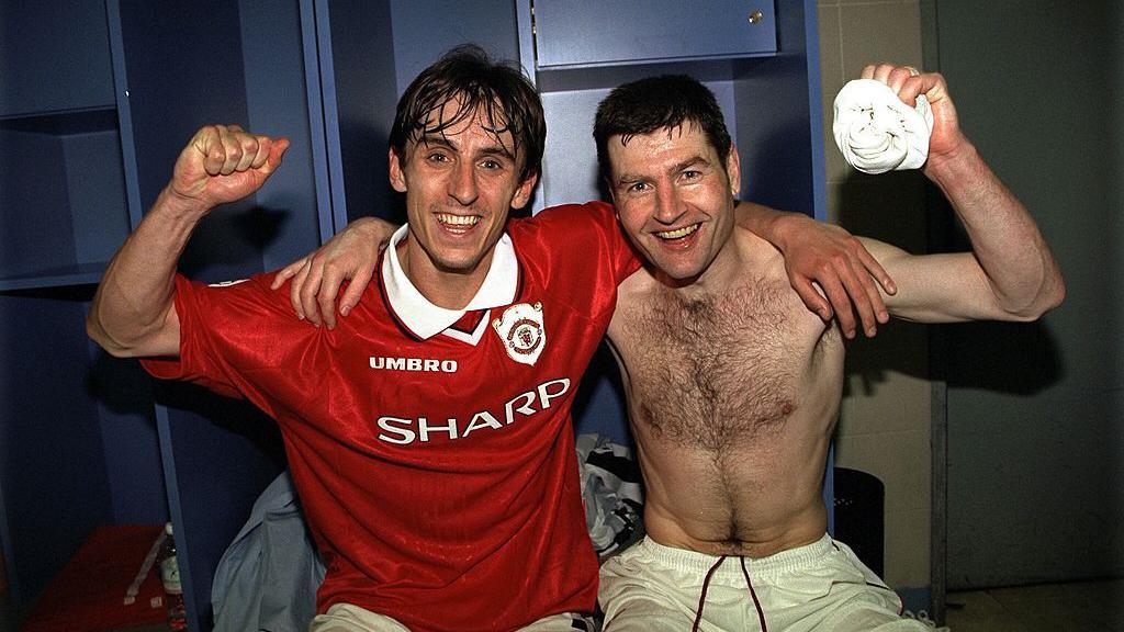 Gary Neville and Denis Irwin