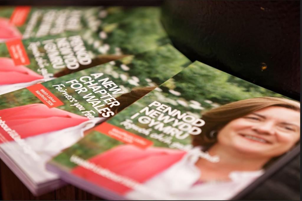 Pictures of the Welsh Labour manifesto