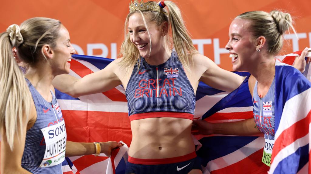 Georgia Hunter Bell, Molly Caudery and Keely Hodgkinson