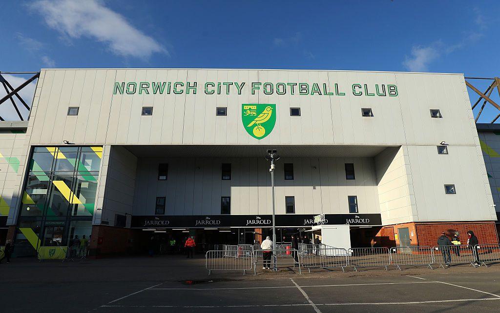 A general view of the outside of Norwich City's Carrow Road stadium