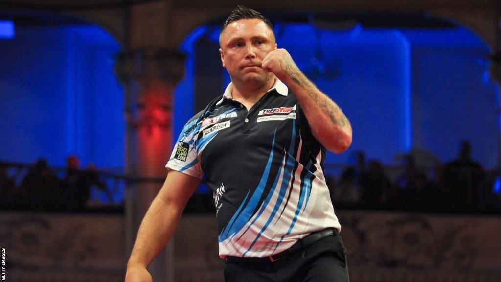 Gerwyn Price celebrates victory