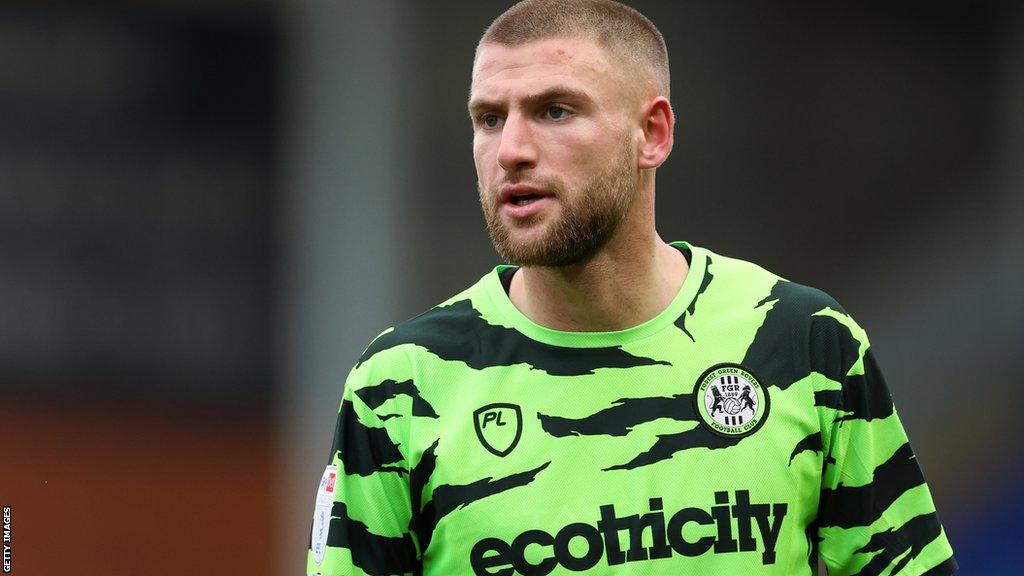 Brandon Cooper in action for Forest Green Rovers