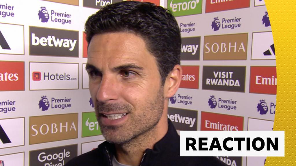 Arteta 'really happy' with Arsenal win over Wolves