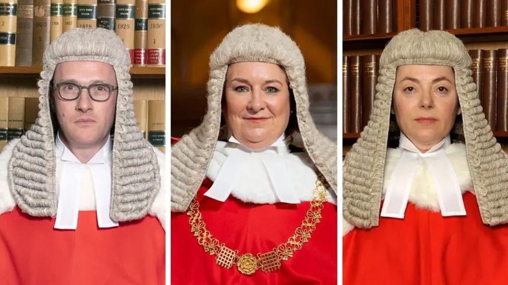 The panel of judges hearing the case was Lady Chief Justice Baroness Sue Carr (centre), Mr Justice Chamberlain and President of the King's Bench Division Dame Victoria Sharp