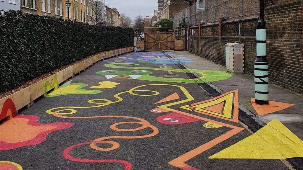 The play space by Chisenhale Primary School