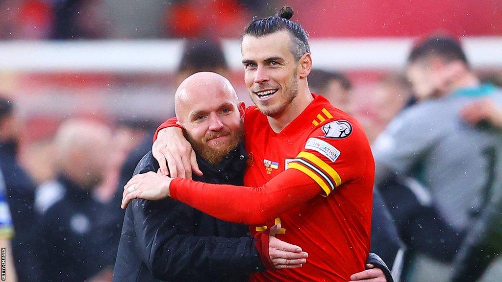 Jonny Williams and Gareth Bale