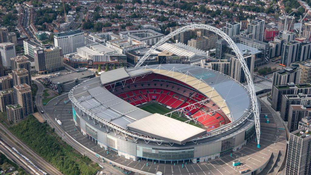 Wembley Stadium.