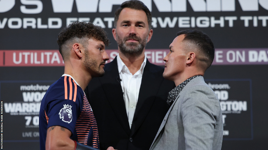 Leigh Wood and Josh Warrington go head-to-head