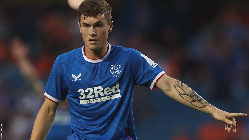 Charlie McCann in action for Rangers