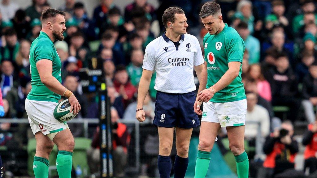 Ireland captain Johnny Sexton injured his groin against France on 11 February