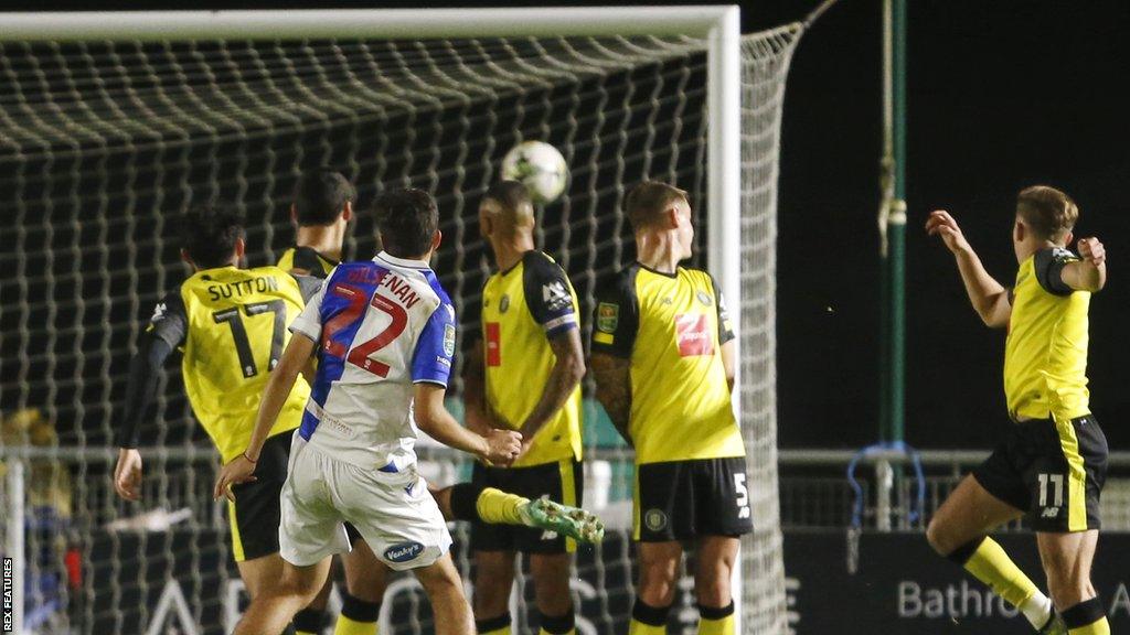 Zak Gilsenan's curling free-kick