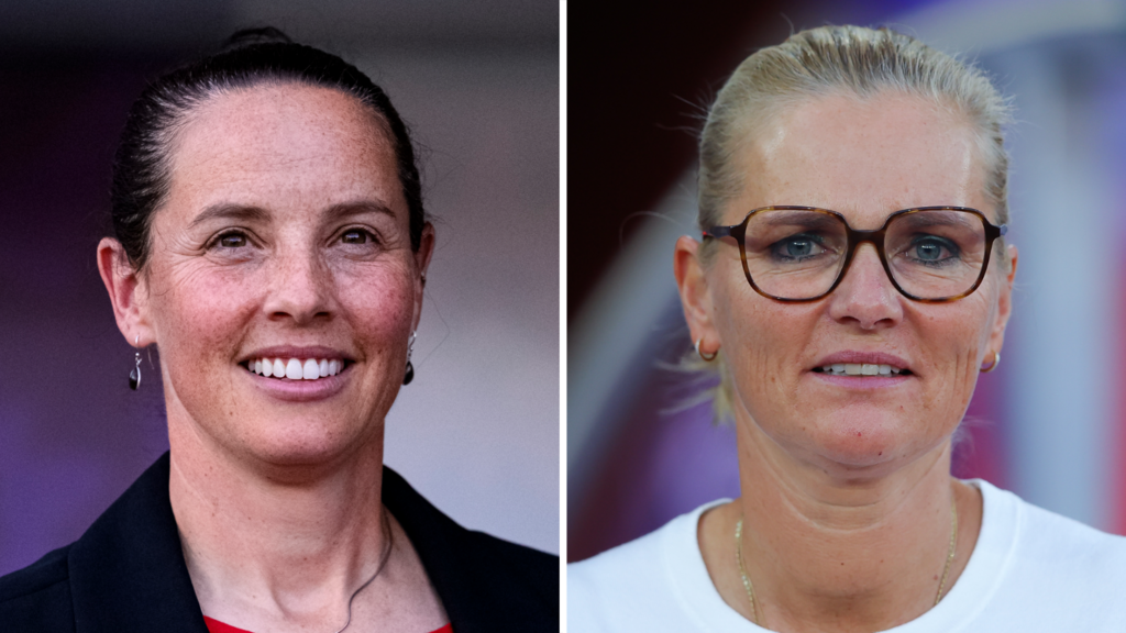 Rhian Wilkinson and Sarina Wiegman