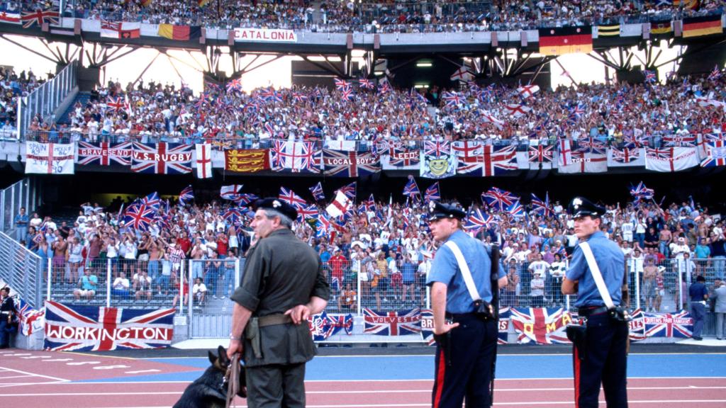 England fans in Turin