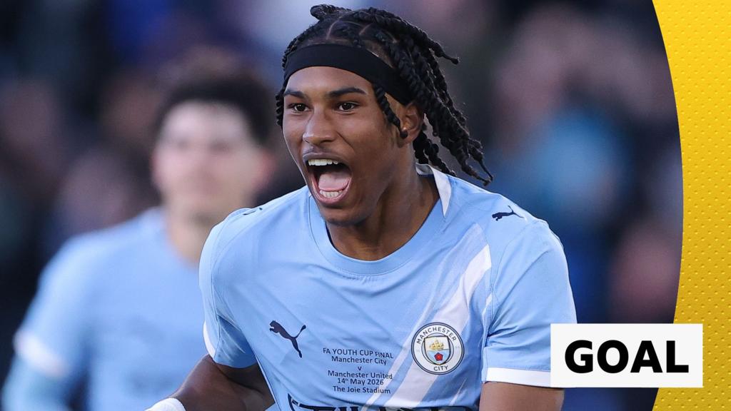 Heskey winner see Man City beat Man Utd in FA Youth Cup final