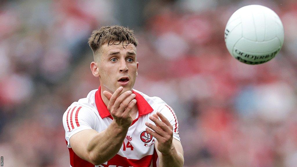 Shane McGuigan scored from a penalty in Derry's win in Ardee