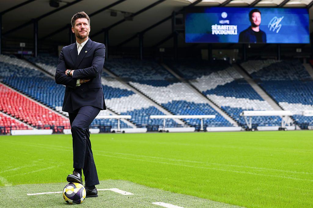 Sebastien Pocognoli is unveiled as Scotland Men's National Team Head Coach at Hanpden park. 