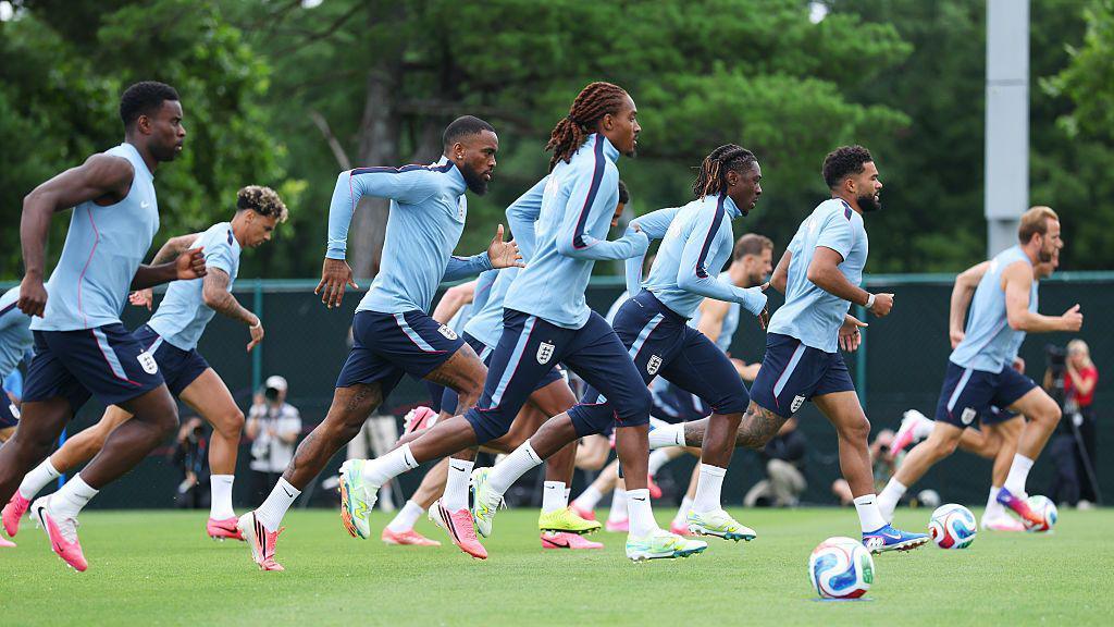 England training ahead of the game.