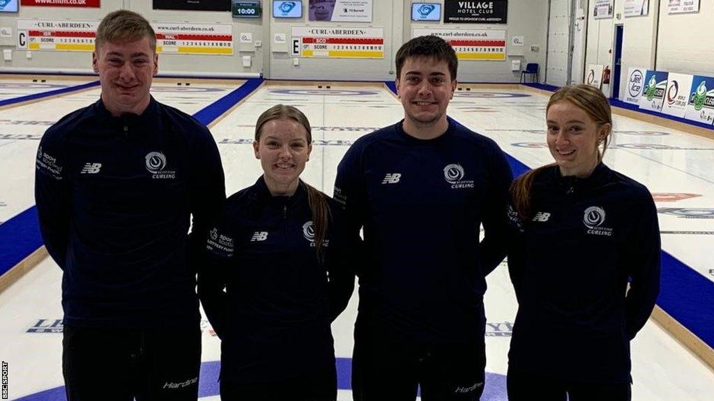 L-R Jack Strawhorn, Amy Mitchell, Kaleb Johnston and Kirsty Gallacher.