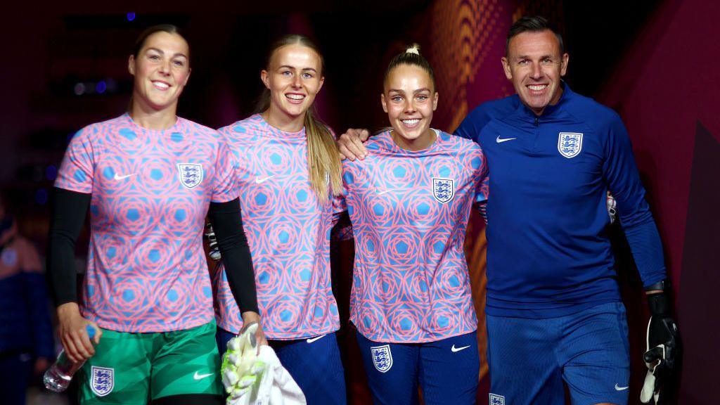 Mary Earps, Hannah Hampton and Ellie Roebuck