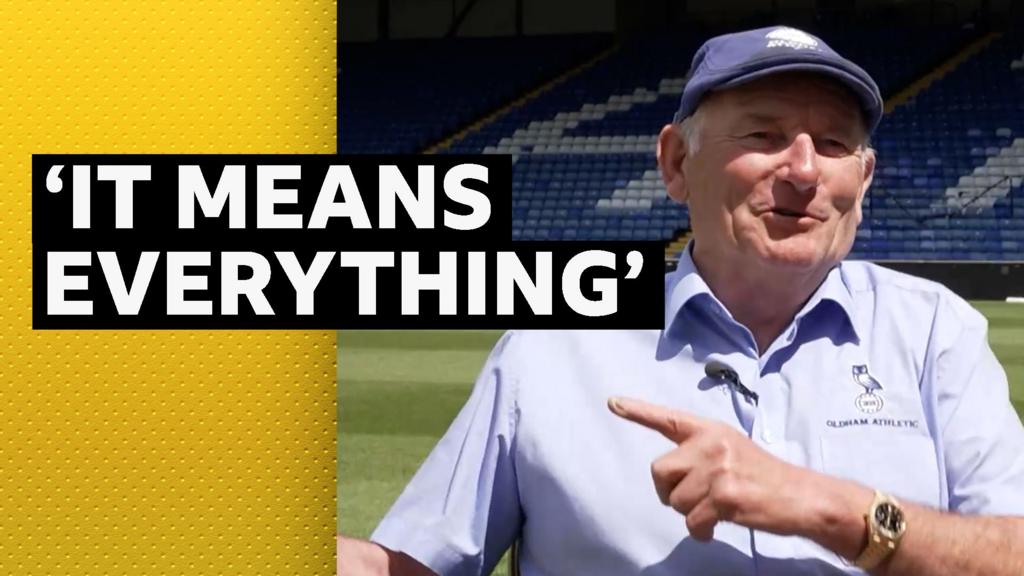 Oldham owner Rothwell celebrates promotion with song