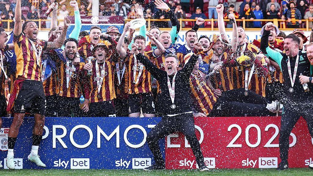 Bradford celebrate promotion