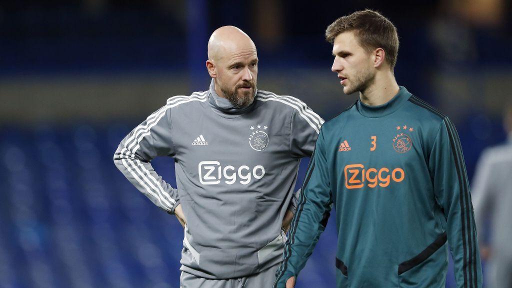 Erik ten Hag and Joel Veltman