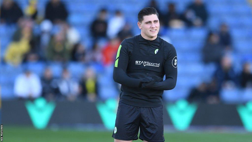 Matty Stevens during Forest Green's match with Oxford in November