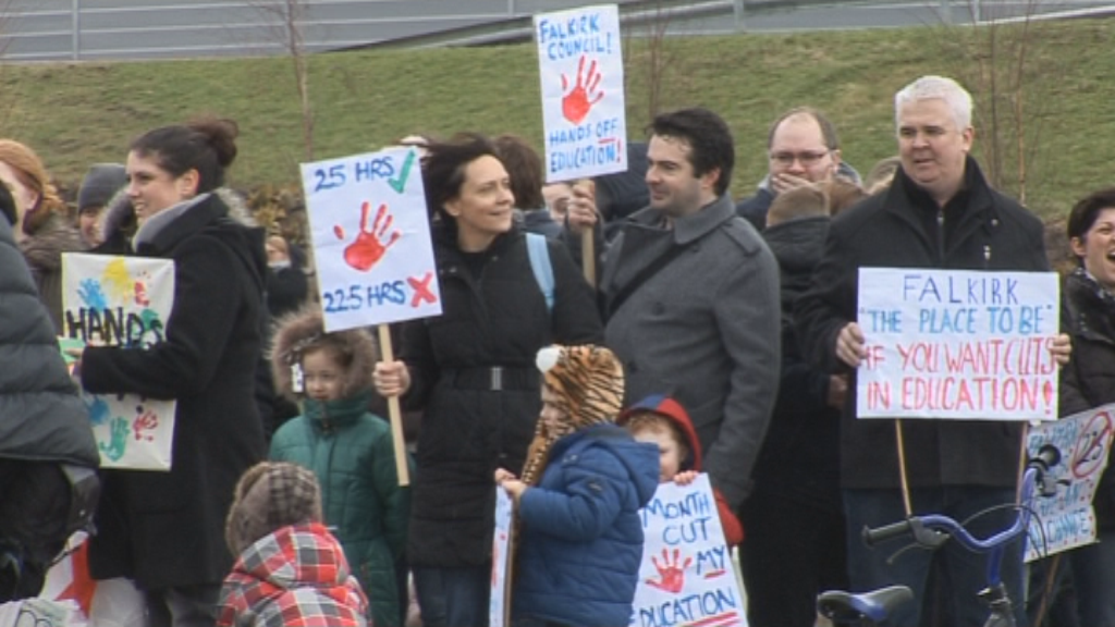 Falkirk protest