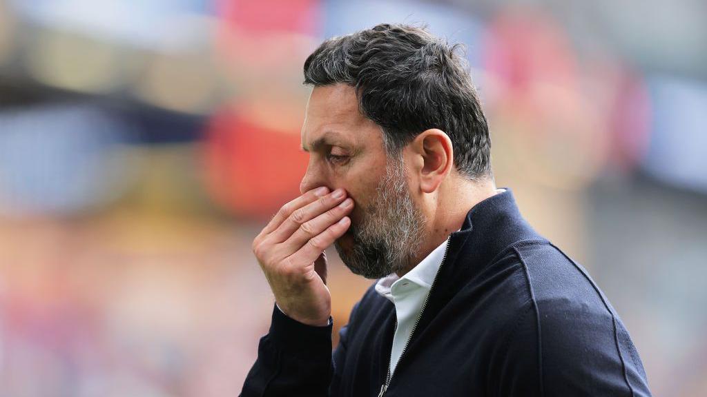 Erol Bulut shows his disappointment during Cardiff's defeat at Burnley