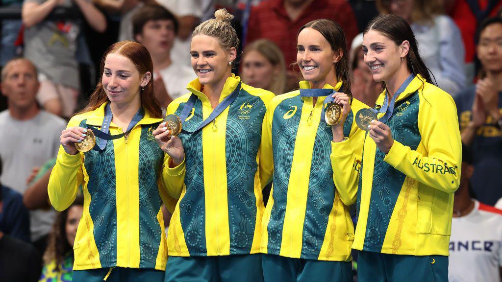 The Australian women's relay swimming team