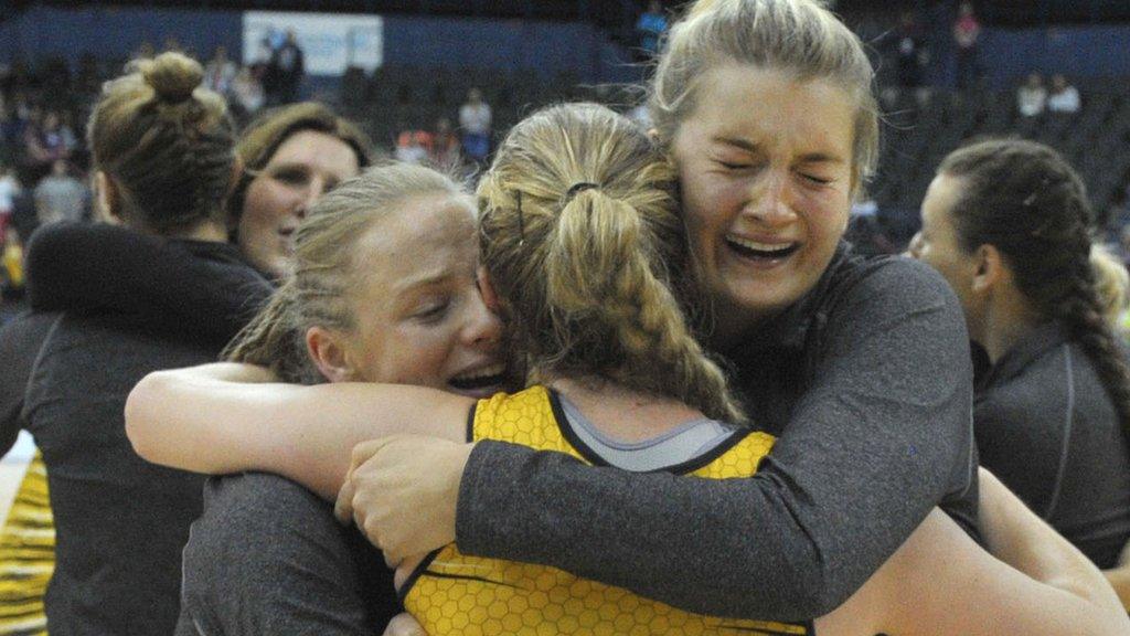 Wasps celebrate their Superleague title win