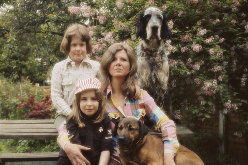 Jilly Cooper and her two children: Felix and Emily