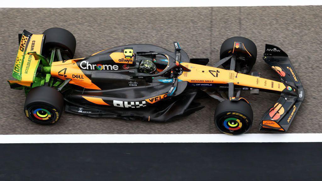 Lando Norris during the 2025 testing in Bahrain