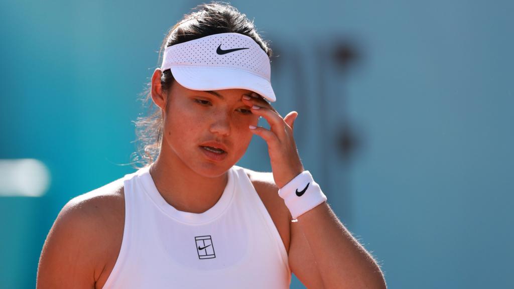 Raducanu out of Madrid Open after loss to Kostyuk