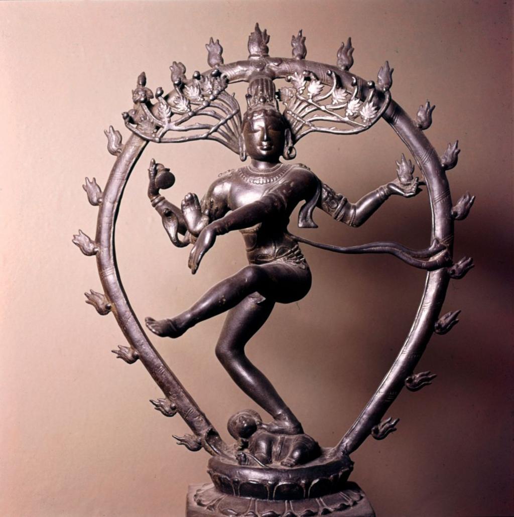 Shiva as Lord of the Dance, Indian Bronze From Madras, (Chola Dynasty), 10th century. 69 cm high. At Victoria and Albert Museum. LondonArtist Unknown. 