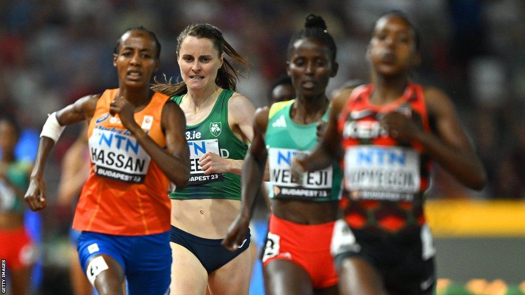 Mageean finishing fourth at the World Athletics Championships