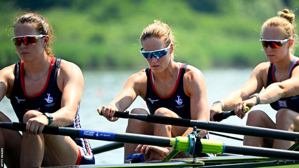 Great Britain's women's four crew rowing