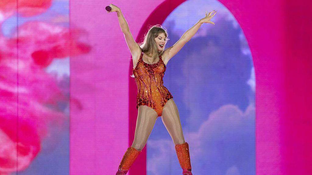 Taylor Swift performs onstage during The Eras Tour 